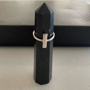 Sterling silver bar ring - 925 (size 6, 6.5 & 7.5)